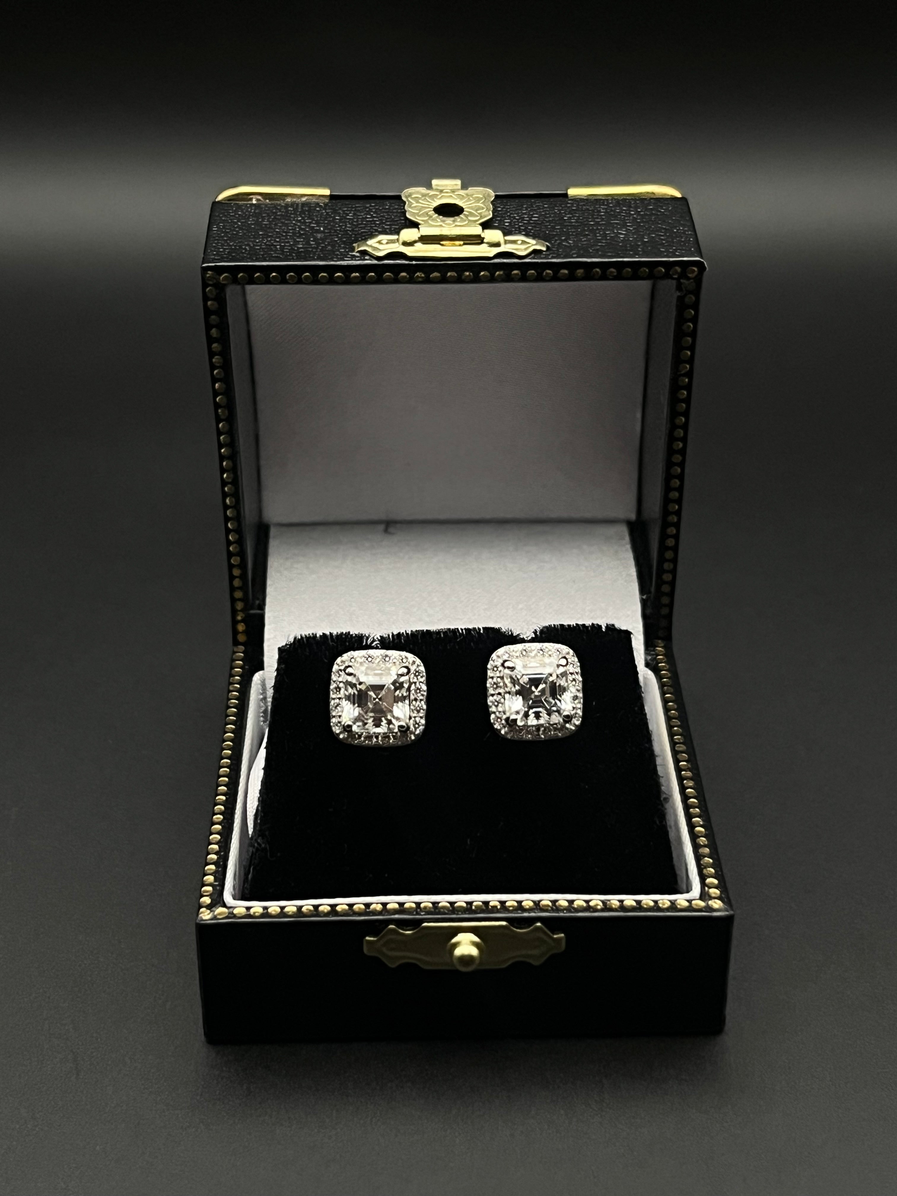 Ice Square Earrings