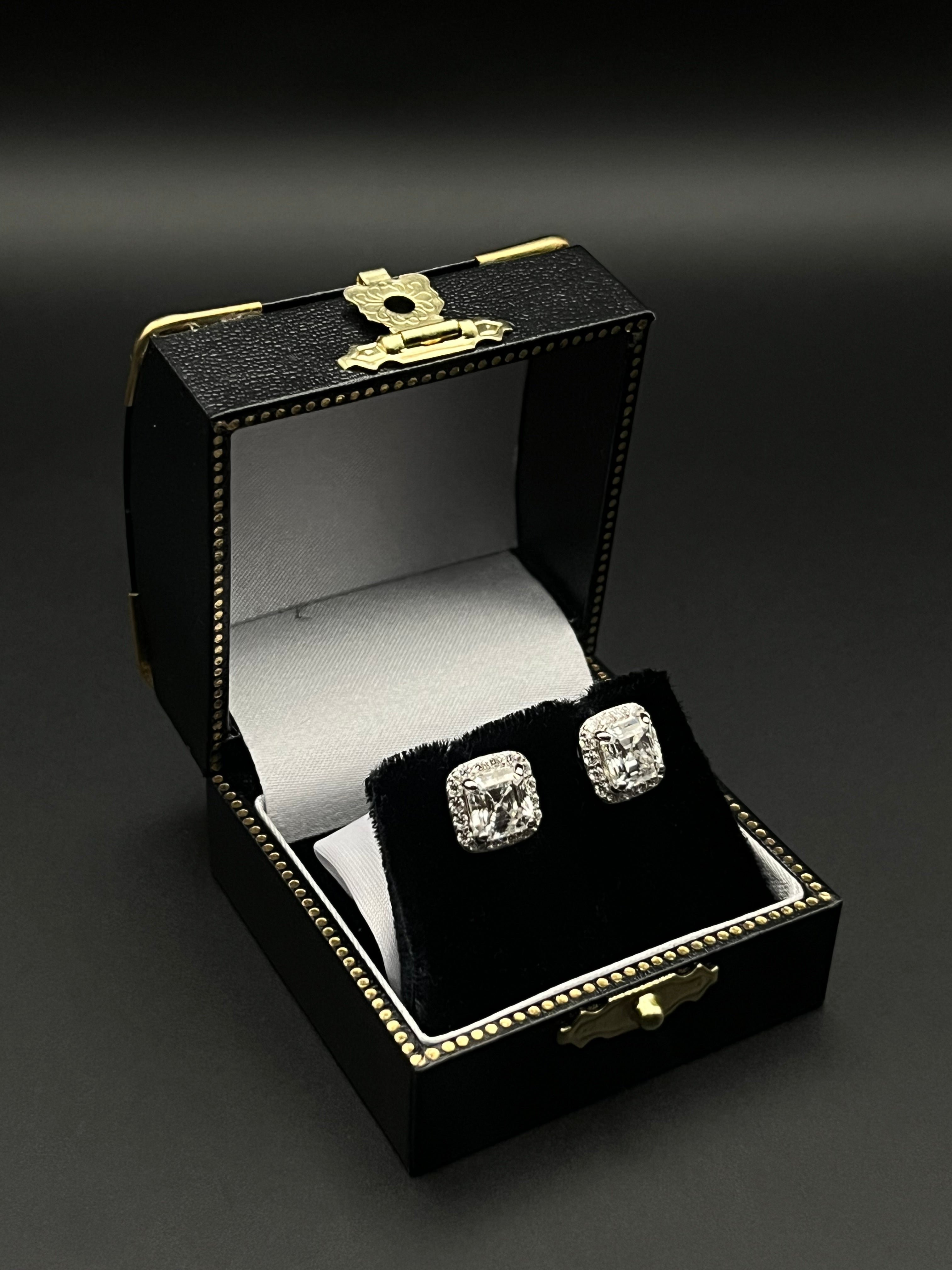 Ice Square Earrings